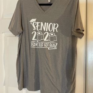 ❤️Seniors 2020 S%#t just for real size large v neck